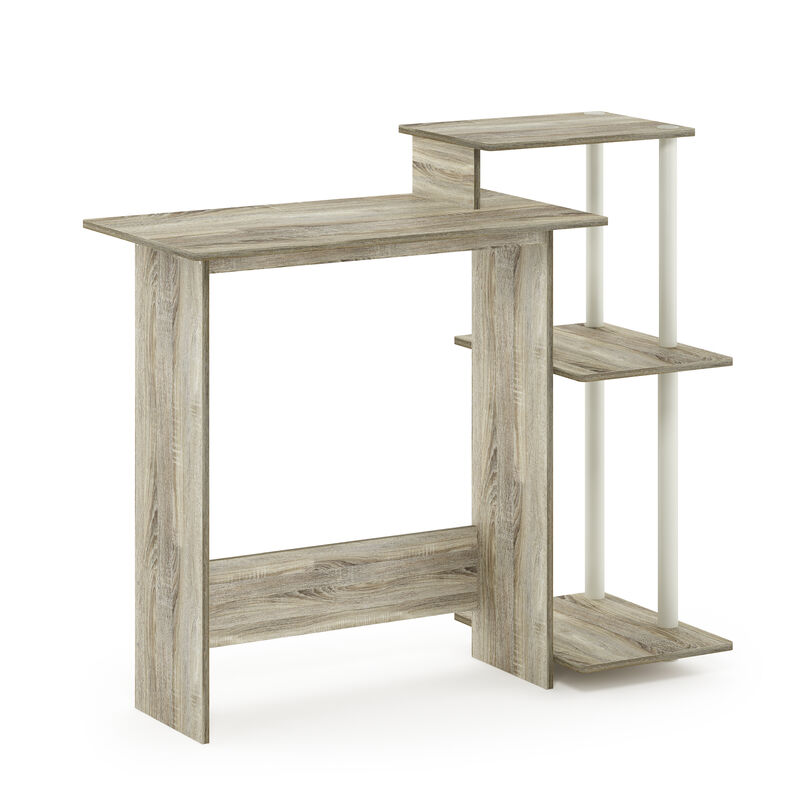 Furinno Furinno Efficient Home Laptop Notebook Computer Desk, Sonoma Oak/White