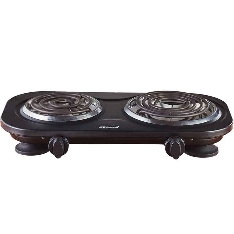 Brentwood Electric 1500W Double Burner - Black