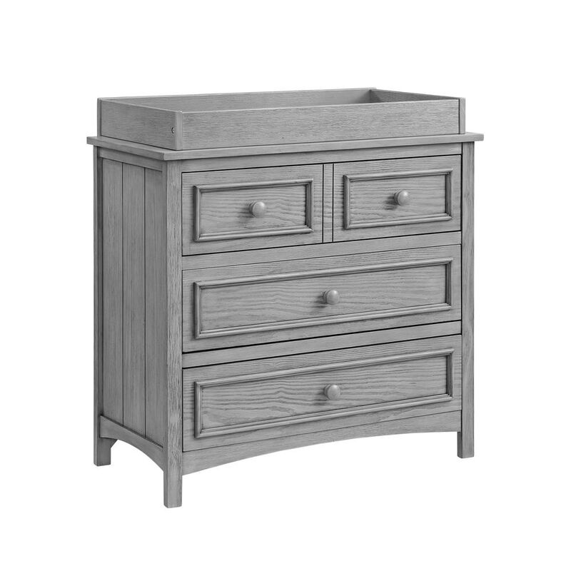 Oxford Baby Bennett  Changing Topper Rta Rustic Gray