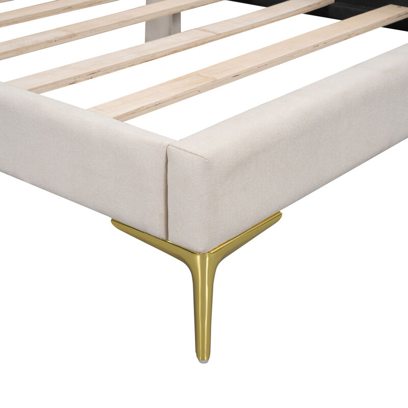 Merax Upholstered Daybed with Headboard and Armrest