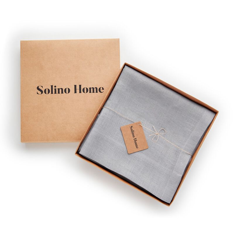 Solino Home 100% Pure Linen Sheer Curtain for Thanksgiving, Christmas