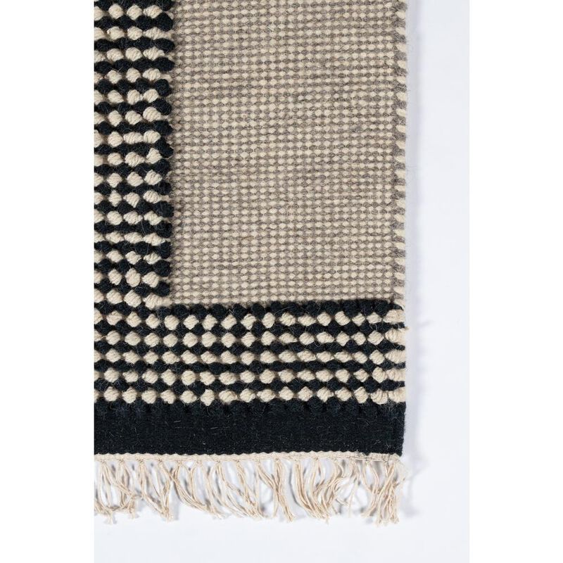 Novogratz Contemporary Rectangle Area Rug, Black, 9' X 12'