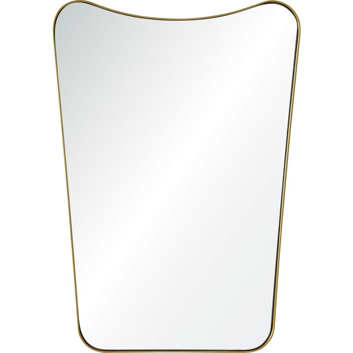 28" Silver Powder Finished Metal Framed Wall Mirror