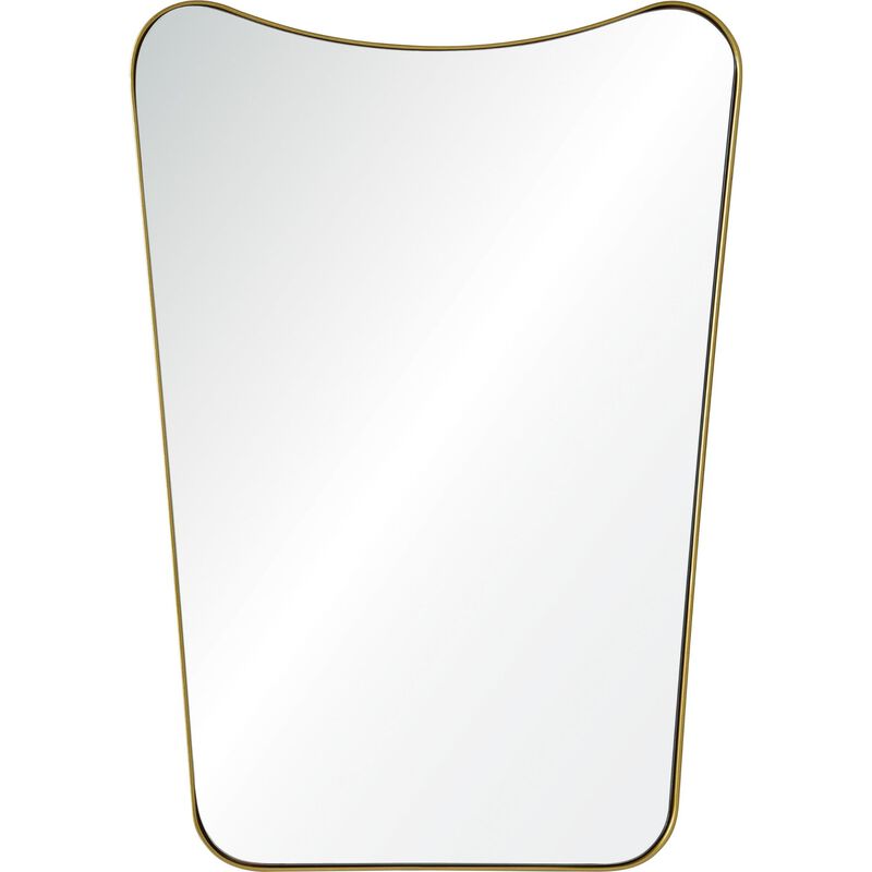 28" Silver Powder Finished Metal Framed Wall Mirror