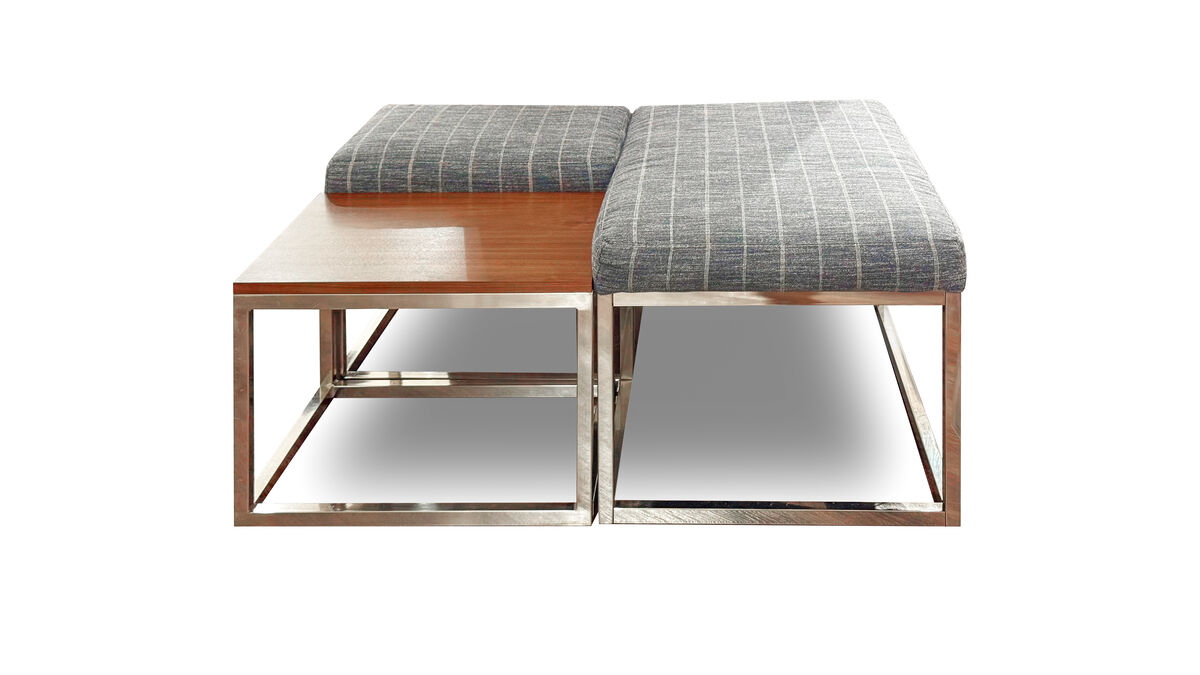Indigo Ottoman