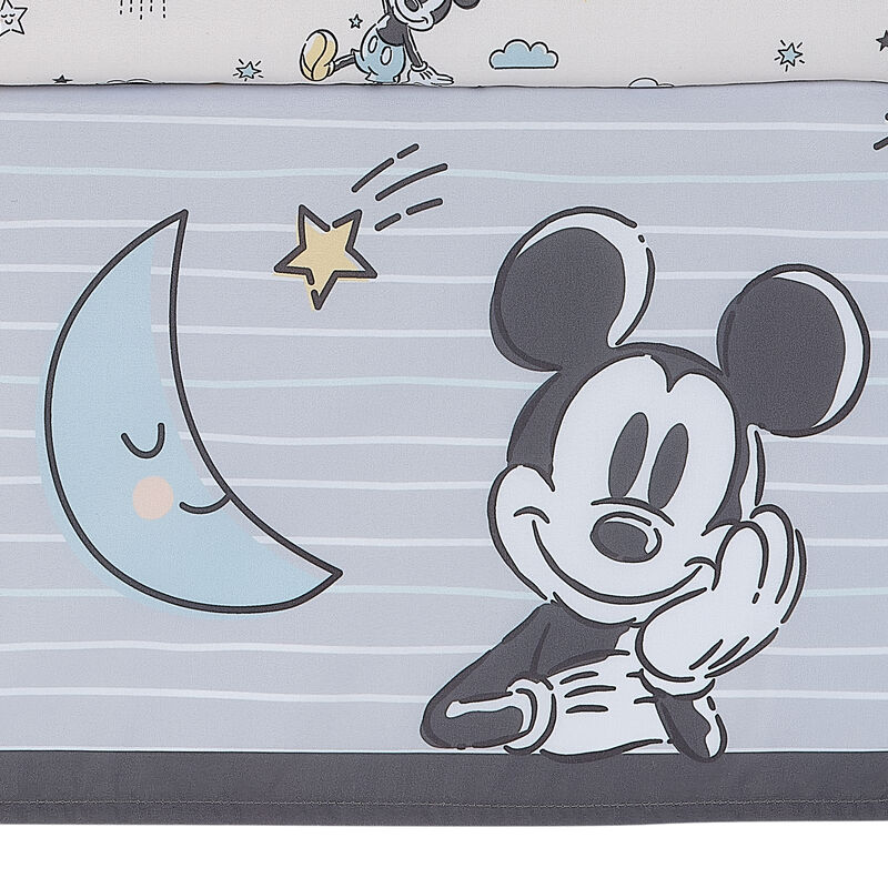 Lambs & Ivy Disney Baby Moonlight Mickey Mouse 3-Piece Nursery Crib Bedding Set