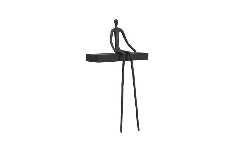 Moveable Man on Short Shelf Sitting A