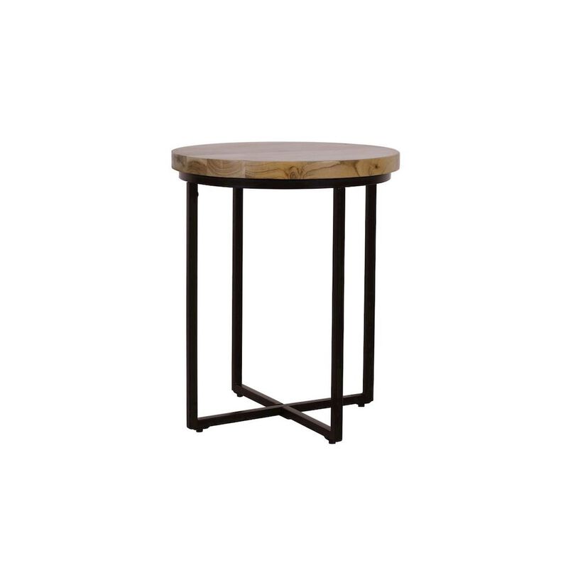 Jofran Ames Solid Wood Modern 20 Round End Table