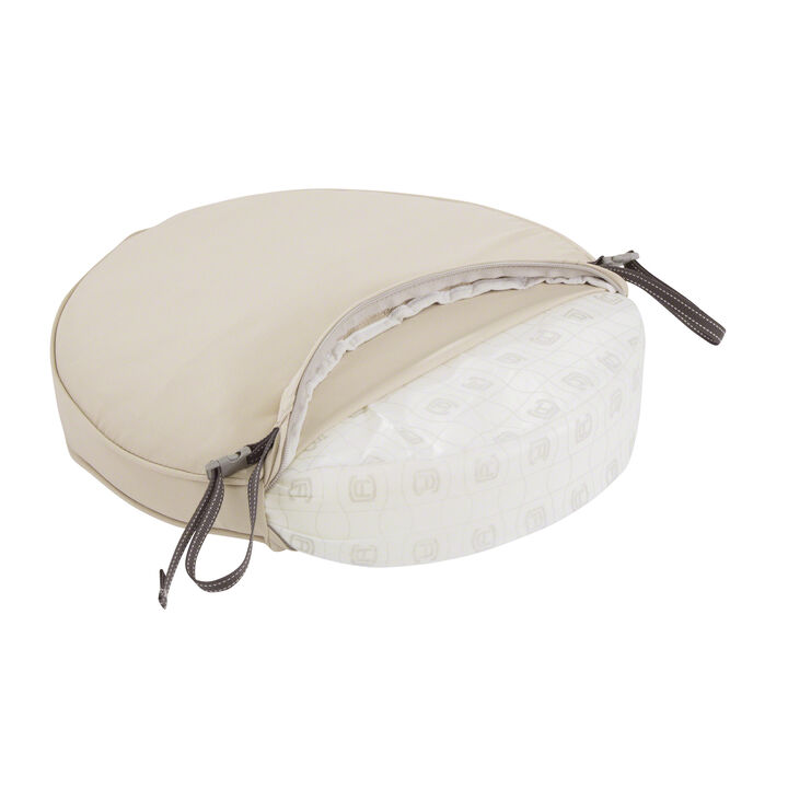 Classic Accessories 62-002-BEIGE-EC Round Seat Cushion Combo, 15"DIA x 2"Thick, Antique Beige