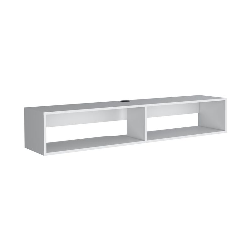 Floating Tv Stand Moore, Living Room, White