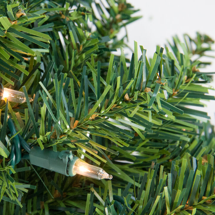 Pre-Lit Buffalo Fir Artificial Christmas Wreath - 72-Inch  Clear Lights