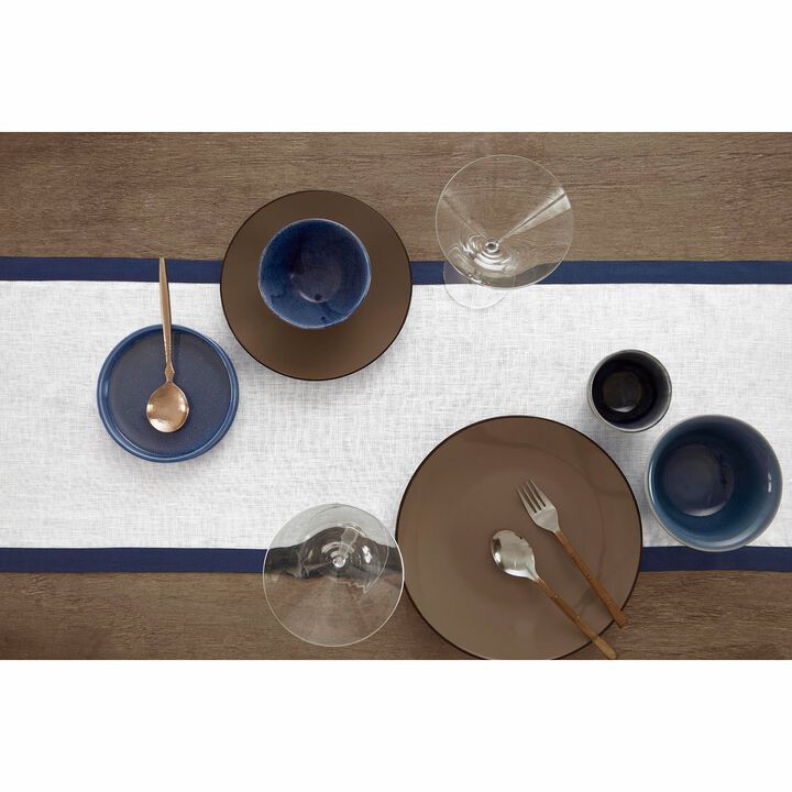 Solino Home 100% Pure Linen Table Runner 14 x 60 Inch | Classic