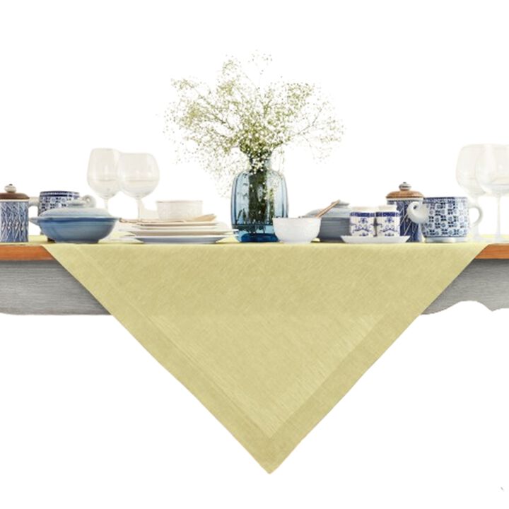 Solino Home 100% Pure Linen Table Throw | Athena for Spring & Easter