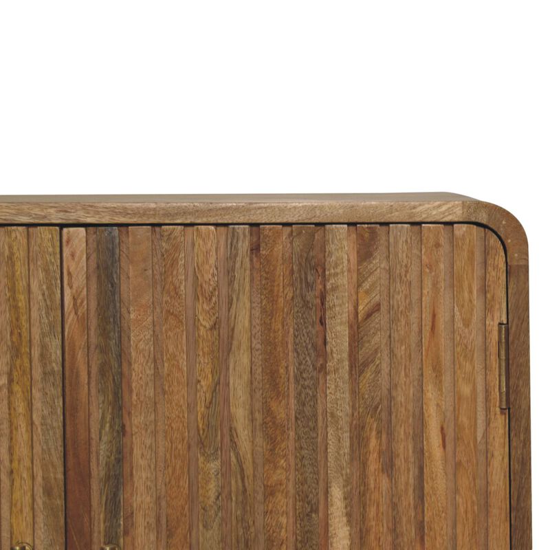 Artisan Furniture Solid Wood T-bar Ridged Cabinet