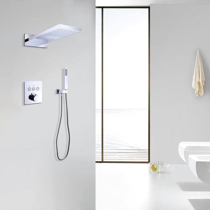 Dual Shower Heads and Handheld with Valve