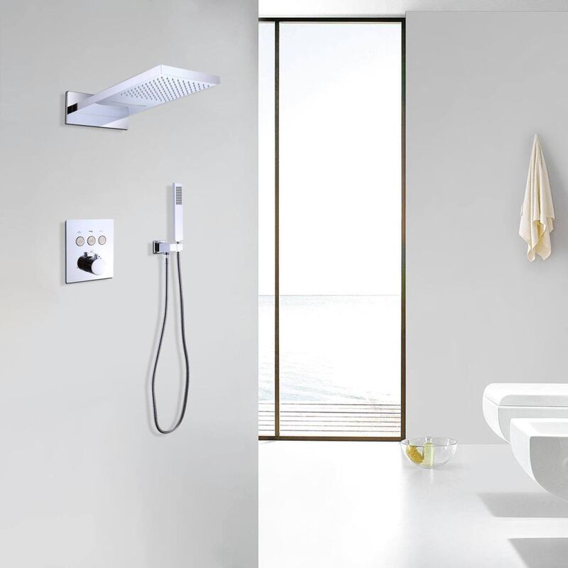 Dual Shower Heads and Handheld with Valve