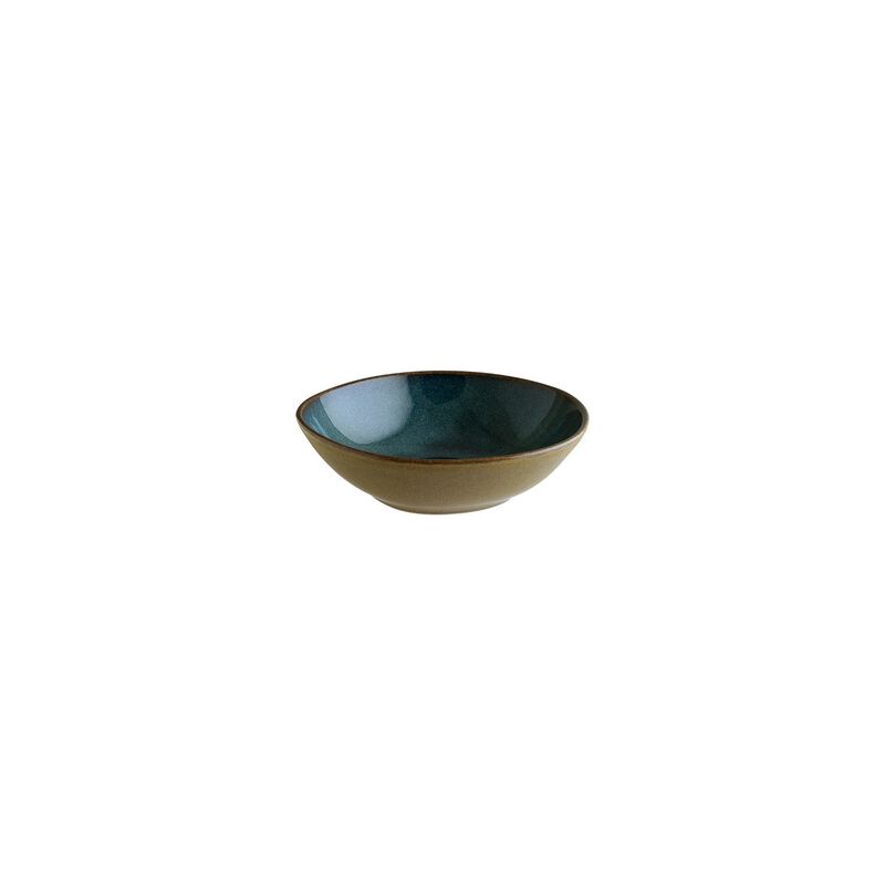 Sphere Ocean 7" x 6.5" x h:2" 16 oz. Organic Blue Porcelain Bowl (Set of 2)