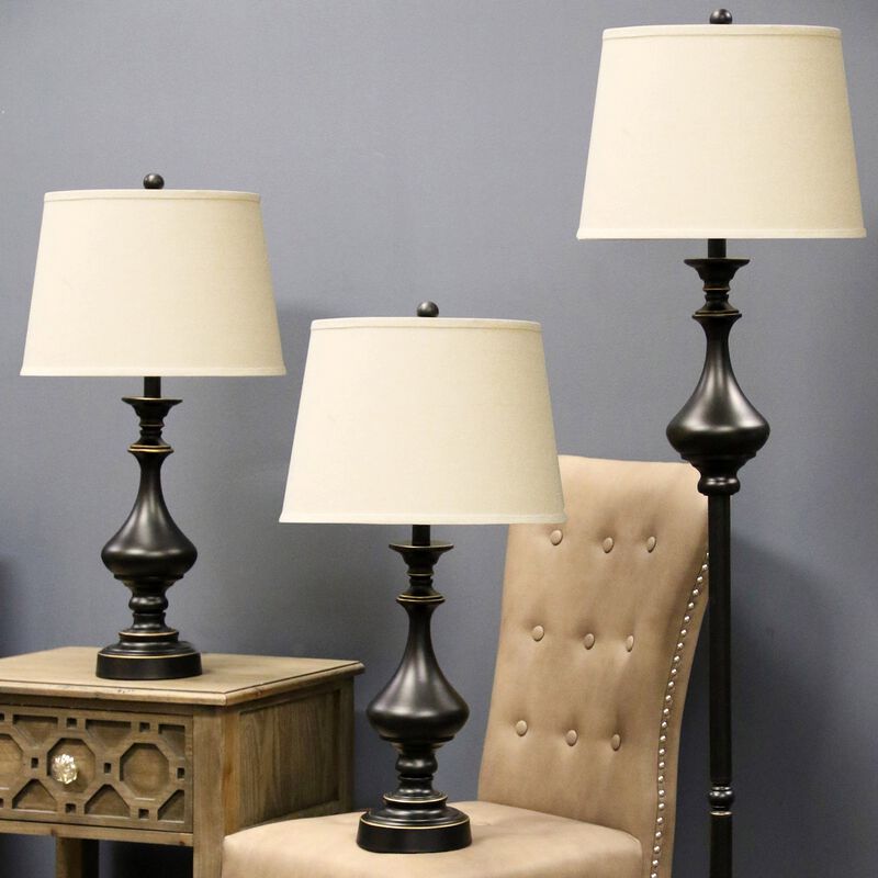 Madison Bronze Lamps (Set of 3)