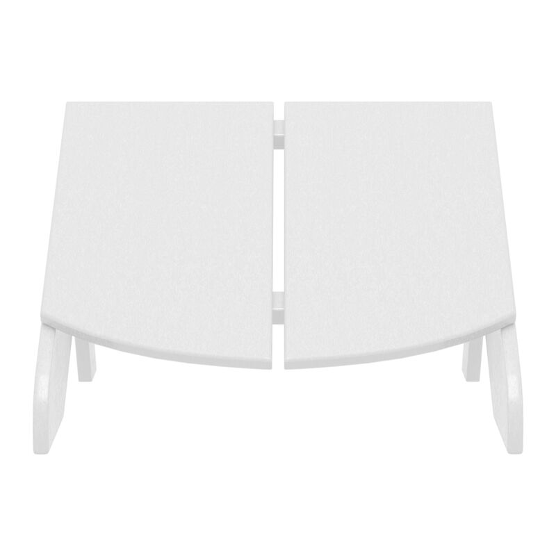 WestinTrends Modern HDPE Plastic Folding Patio Adirondack Ottoman