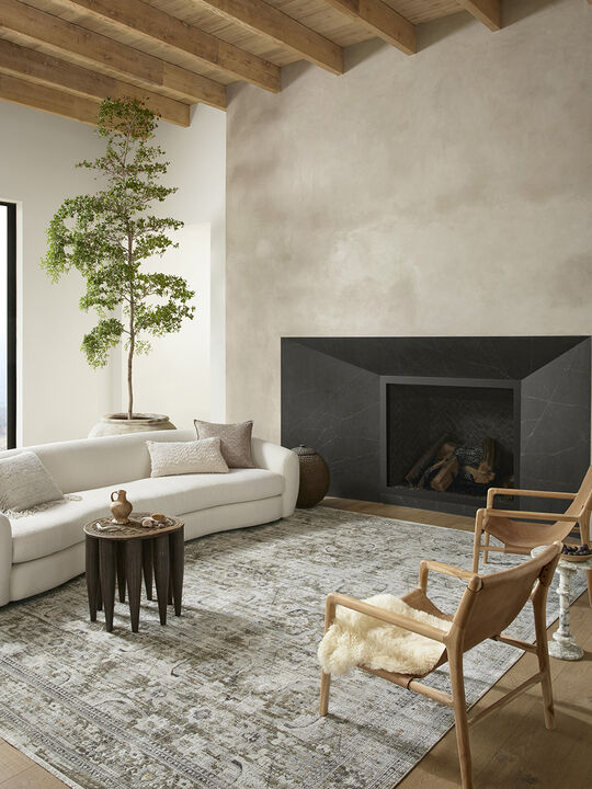Bonney BNY02 Moss/Stone 18" x 18" Sample Rug
