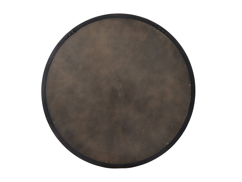 Chandler Round Mirror, Charcoal