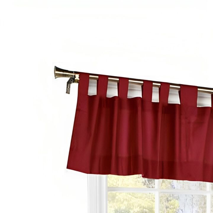 Commonwealth Thermalogic Weather Insulated Cotton Fabric Tab Valance - 40"x15" - Natural