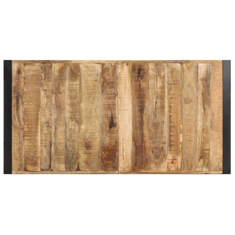 vidaXL Coffee Table 55.1"x27.6"x15.7" Rough Mango Wood