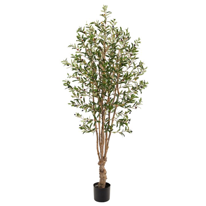 Hivvago 5 Feet Olive Artificial Tree with 1656 Leaves