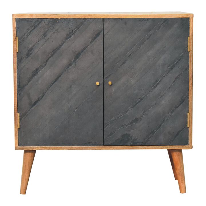 Artisan Furniture  Slade Solid Wood 2 Door Oak-ish Cabinet