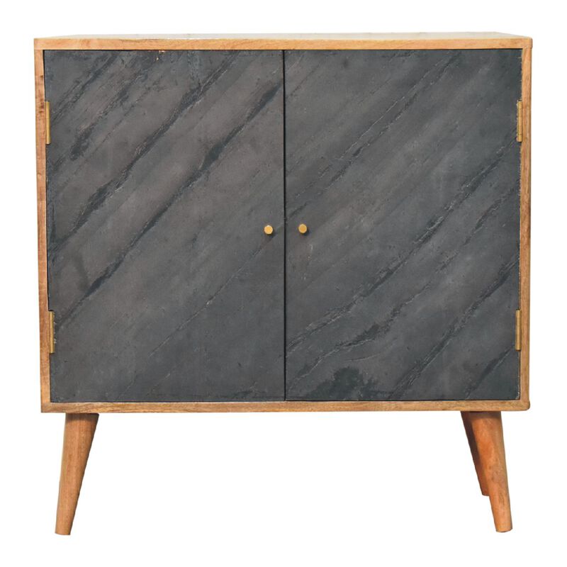 Artisan Furniture  Slade Solid Wood 2 Door Oak-ish Cabinet