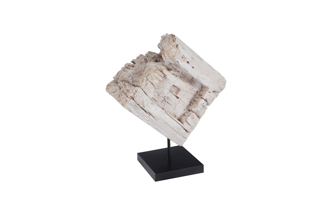 Eroded Wood Block on Stand