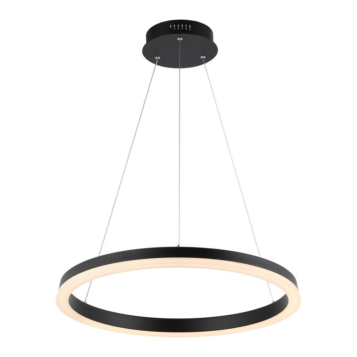 Baxter Modern Contemporary Aluminum Integrated LED Hoop Pendant