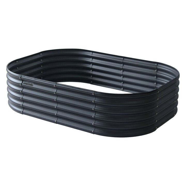VegTub Modular Metal Raised Bed Kit - Charcoal