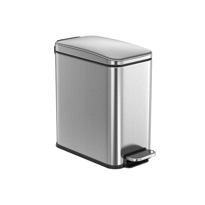 1.3 Gallon Small Trash Bin with Lid for Compact and Tidy Waste Management