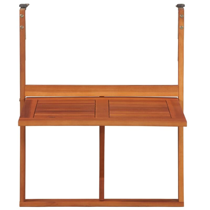 vidaXL Hanging Balcony Table 51.1"x35.4"x28.3" Solid Acacia Wood