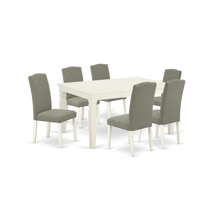 Dining Room Set Linen White