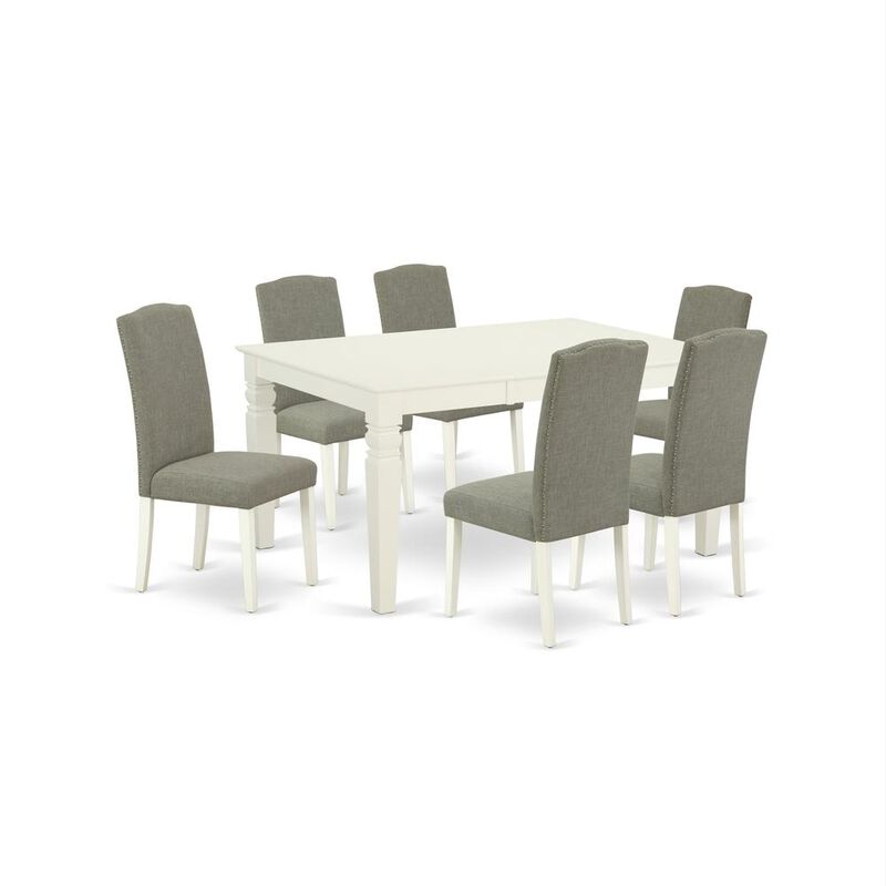 Dining Room Set Linen White