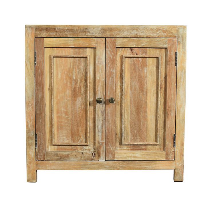 Alex Hamilton Bayside 36 2-Door Solid Wood Sideboard in Natural Finish