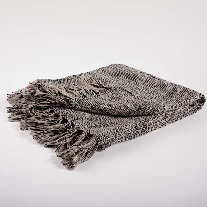Black 50" x 60" Throw Blanket