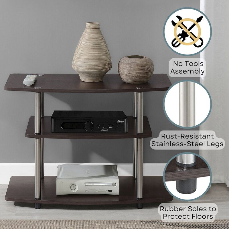 Convience Concept, Inc. Designs2Go No Tools 3 Tier TV Stand for TVs up to 37 Inches
