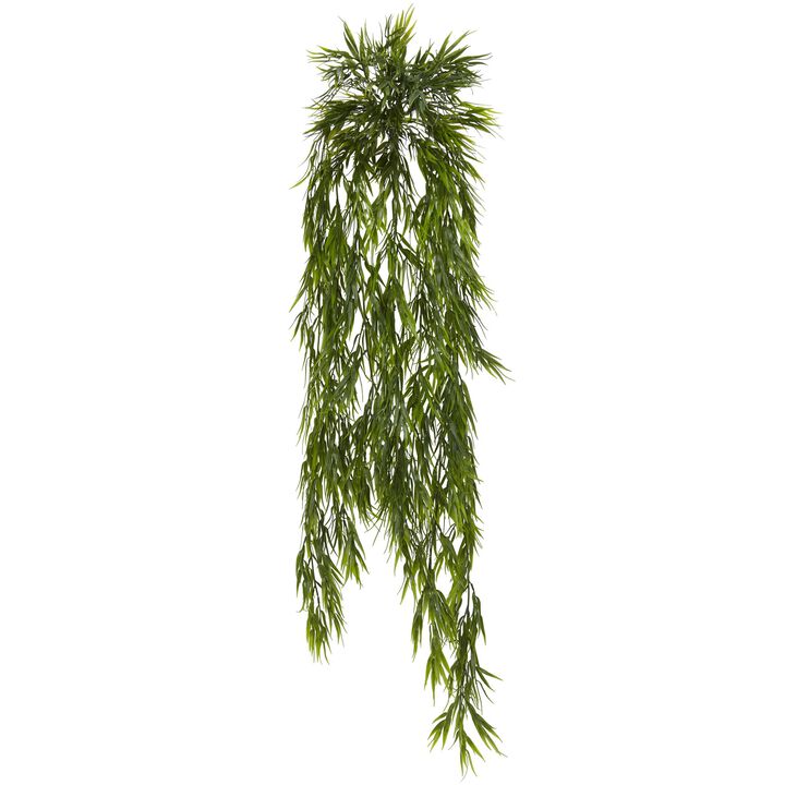 Hivvago 43 Inches Mini Bamboo Hanging Bush (Set of 2)