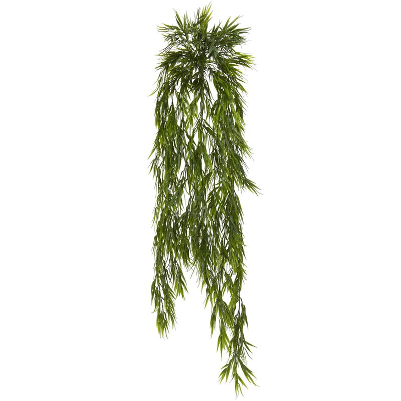 Hivvago 43 Inches Mini Bamboo Hanging Bush (Set of 2)