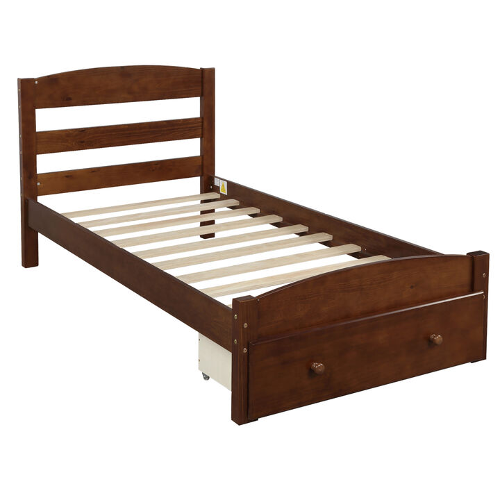 Merax Platform Twin Bed Frame