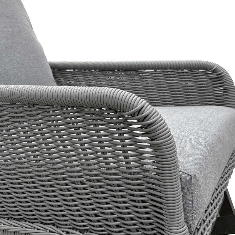 Merax  PE Rattan Rocking Chair for Indoor and Outdoor