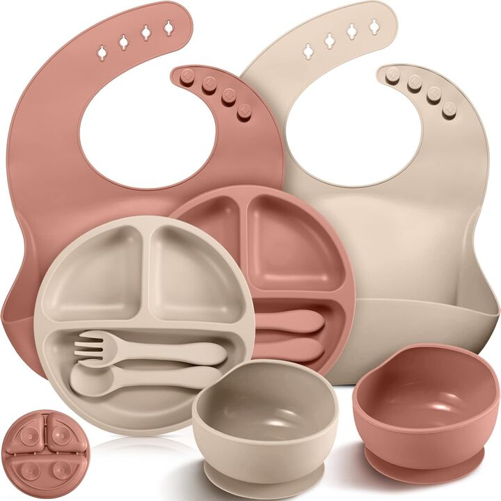 Feeding Supplies with Suction Baby Bowl Divided Plate