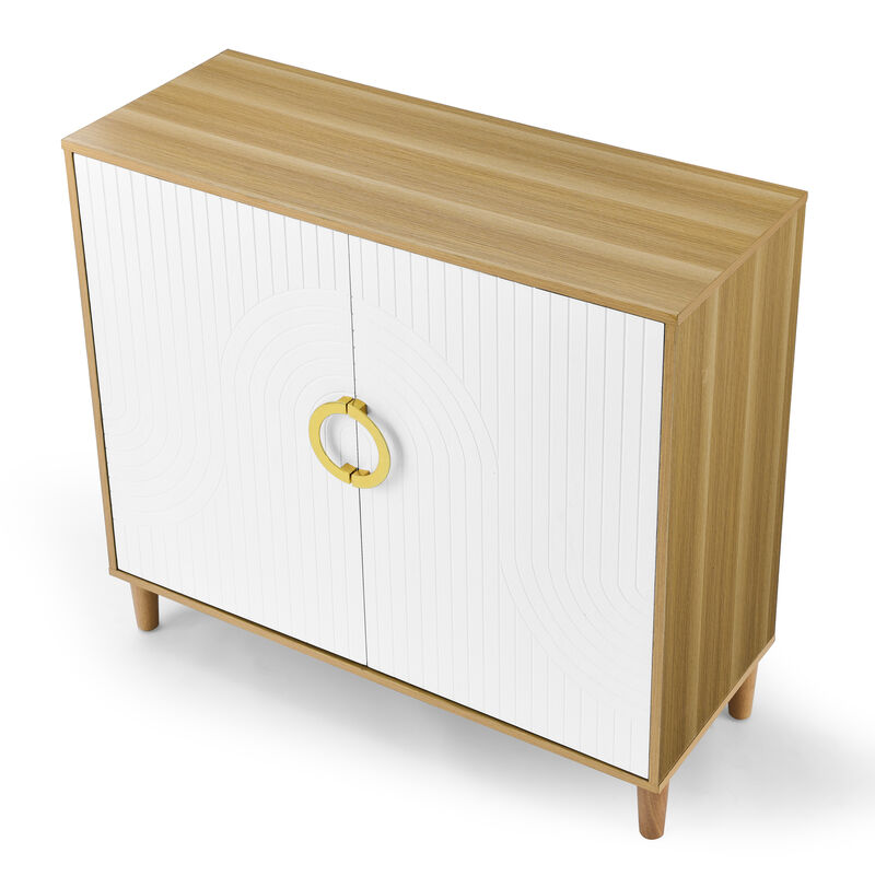 35.5 in.H Stoarge Accent Cabinet with Shelves