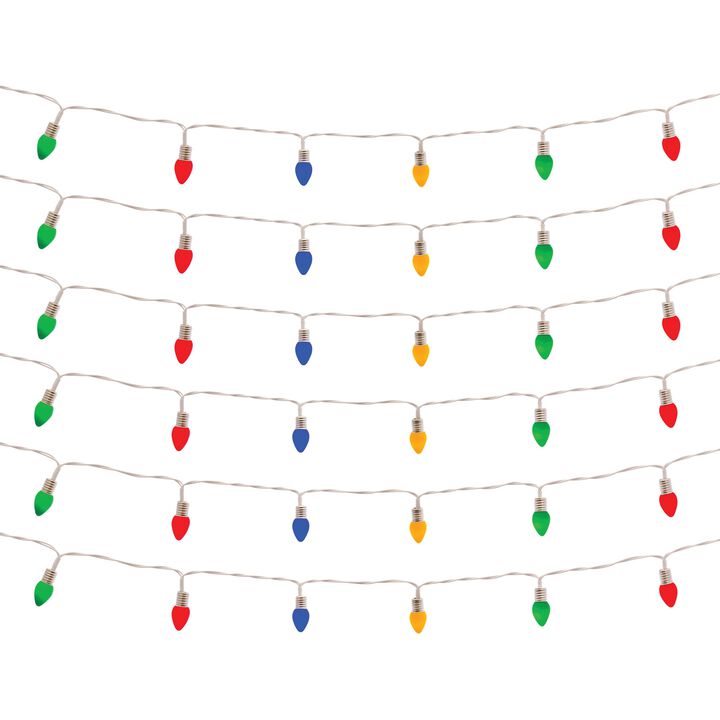 LED Lighted Strand With Classic Bulb Design (Set of 6 Strands) LED Lighted Strand With Classic Bulb Design (Set of 6 Strands)