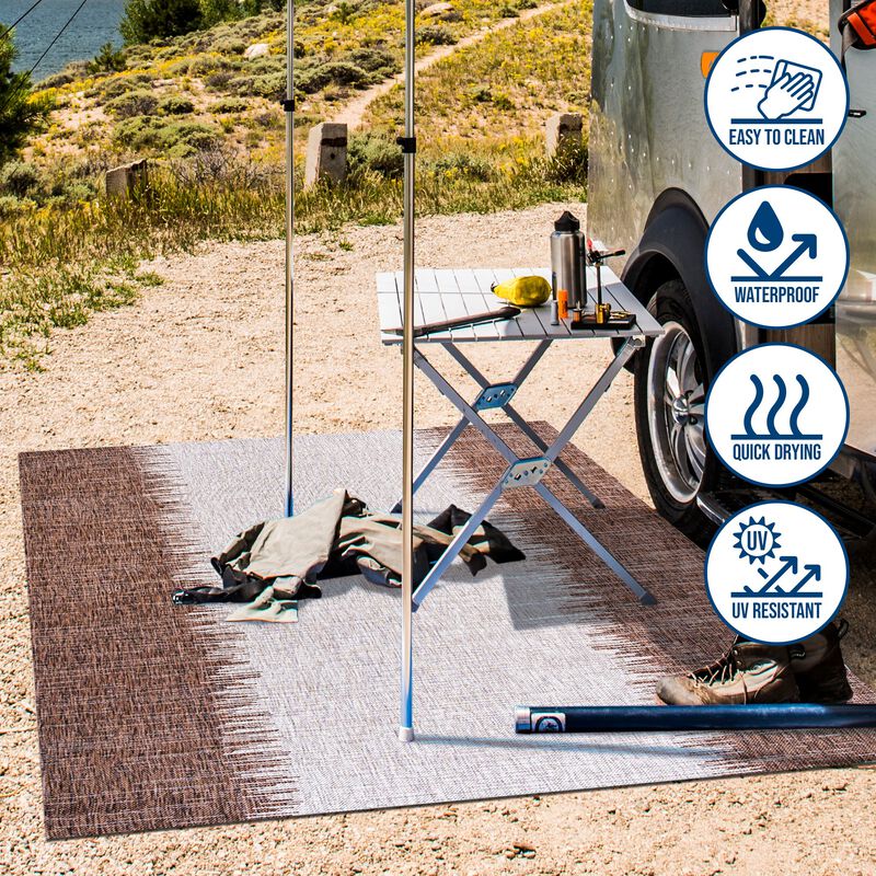 Tavira Modern Strie Indoor/Outdoor Area Rug