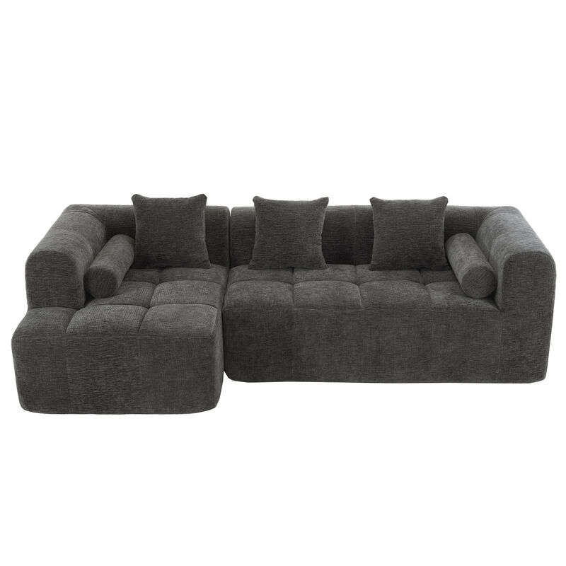 Merax Full-Compressed Sofa Modular Sectional Sofa