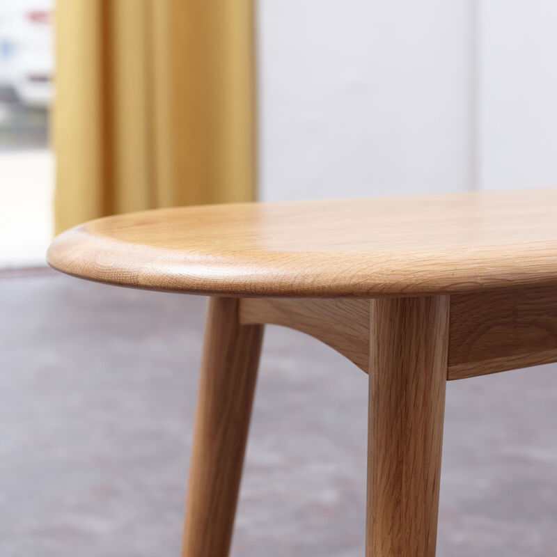 Natural Oak Wood For Dining Bench Table Bench For Living Room 0001